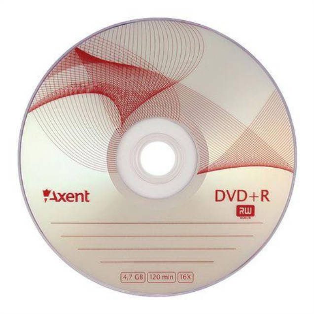 Диск DVD+R Axent 16х 4.7Gb 120хв без упаковки