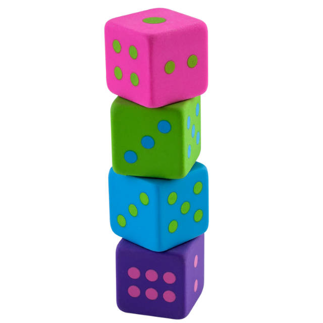 Гумка Zibi "Fun Cube" "Гральний кубик" 20х20х20 мм кольорова в асортименті