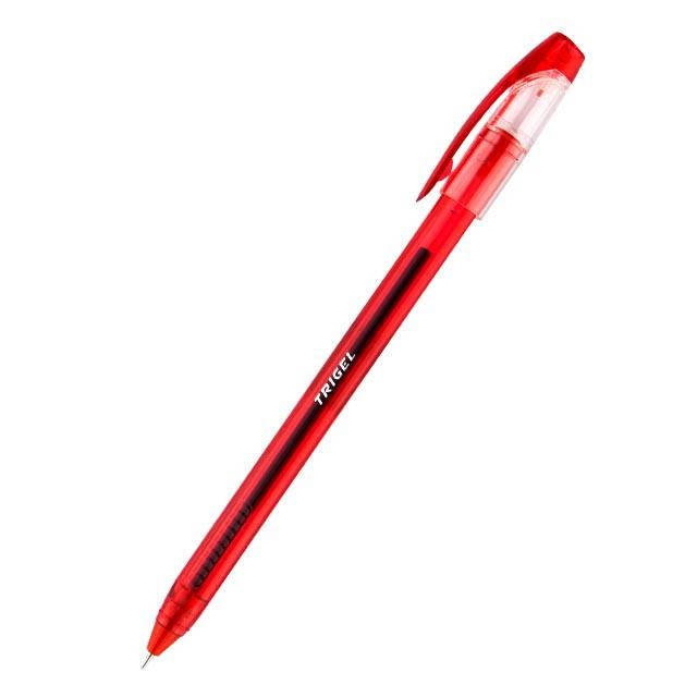Ручка гелева Unimax Trigel UX-130 0,5 мм червона