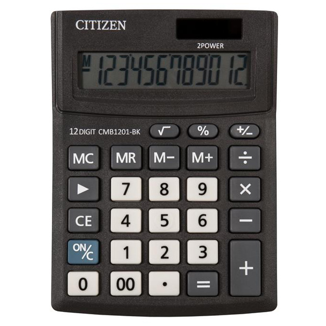 Калькулятор Citizen CMB1201-BK 12 розрядний (4562195139225)