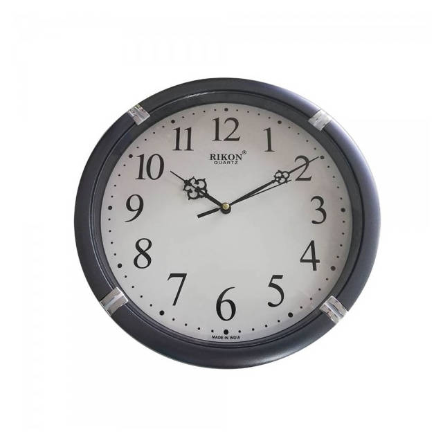 Настінні годинники RIKON 521 круглі сірі