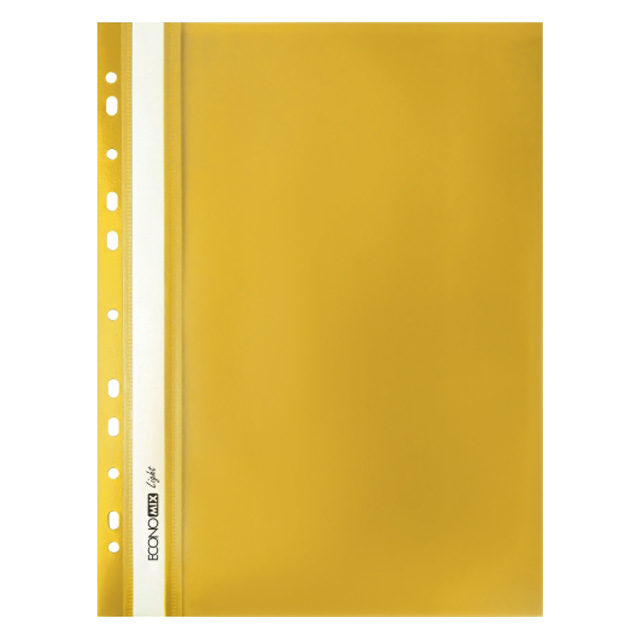 Файл з швидкозшивачем А4 EconoMix Light з перфорацією жовтий