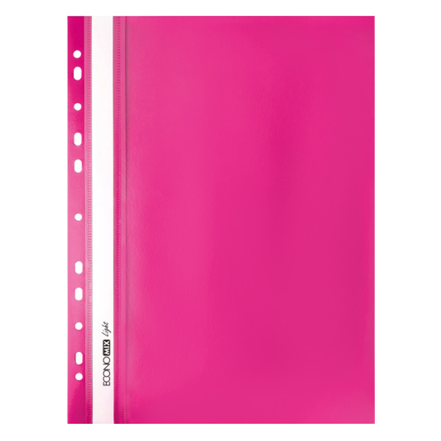Файл з швидкозшивачем А4 EconoMix Light з перфорацією рожевий