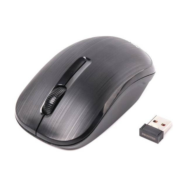 Миша комп'ютерна бездротова Maxxter Mr-333 USB 2-х кнопкова+колесо чорна