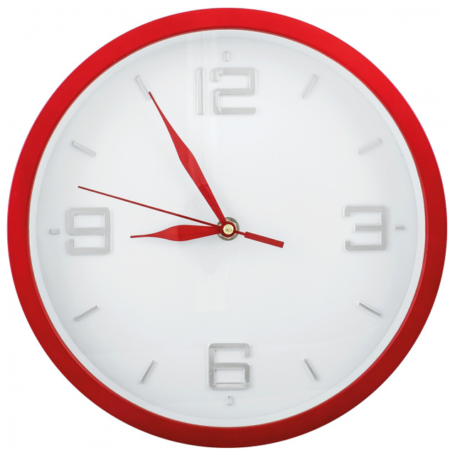 Настінний годинник EconoMix "Promo Rich" червоний 51806-03