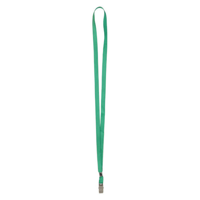 Шнурок для бейджу Axent з металевим кліпом зелений