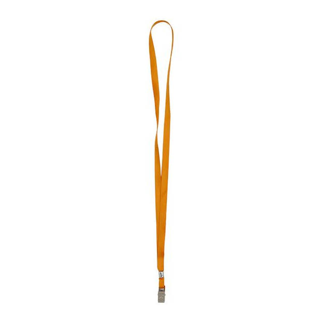 Шнурок для бейджу Axent з металевим кліпом помаранчевий