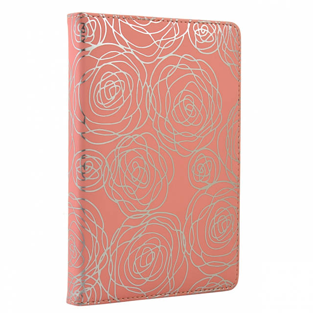 Недатований щоденник А5 Leo Planner Nirvana срібні троянди рожевий з малюнком (5056137186846)