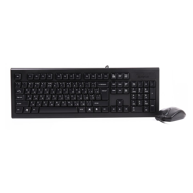 Набір клавіатура + миша A4Tech USB чорний KRS-8520D