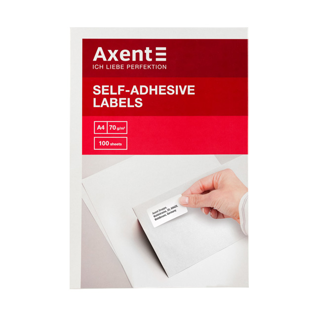 Етикетки Axent 105х74.6мм 800шт 100 аркушів