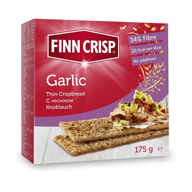 Сухарики Finn Crisp Garlic із часником 175г (6410500090403)