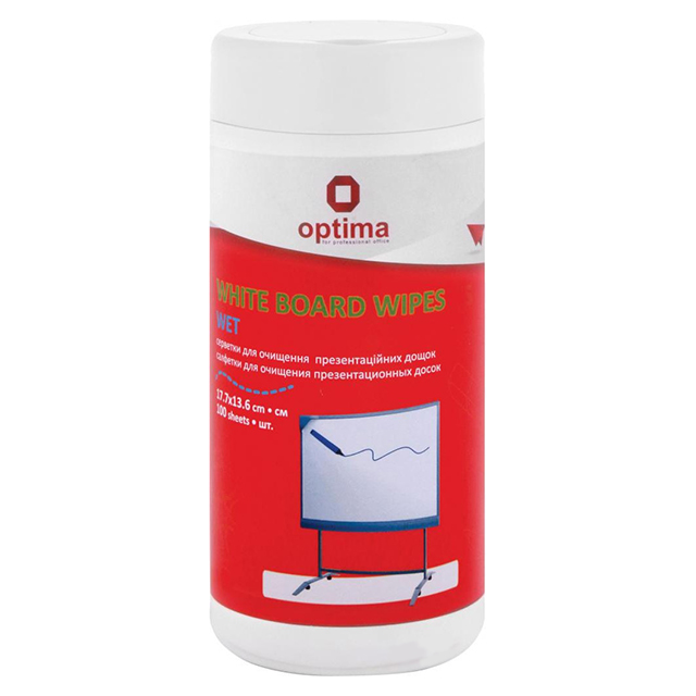 Чистячі серветки для очищення дошок Optima О72617