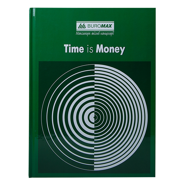 Книга обліку А4 BuroMax Time is money 96 аркушів у клітку офсет