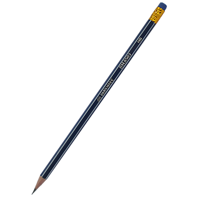 Олівець BuroMax 8503 HB шестигранний з гумкою