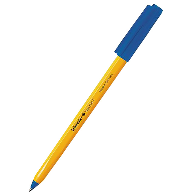 Ручка кулькова Schneider Tops 505F Orange 0,5 мм синя