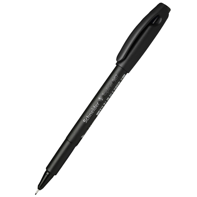 Ручка-лінер Schneider 967 0,4 мм чорна
