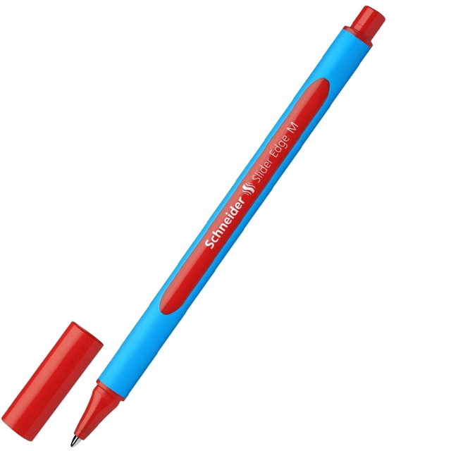 Ручка масляна Schneider Slider Edge M 0,7 мм червона