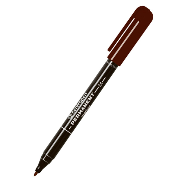 Перманентний маркер Centropen 2846 1 мм коричневий