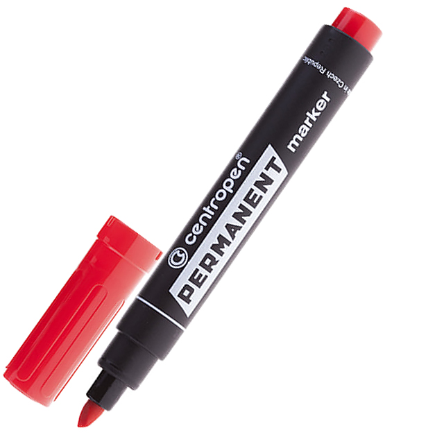 Перманентний маркер Centropen 8576 1-4,6 мм червоний