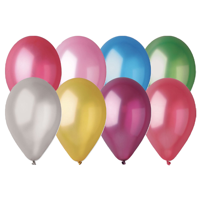 Кулька повітряна d-30 мікс кольорів металік
