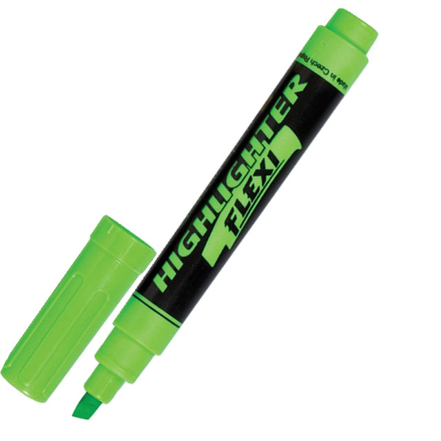 Текстовий маркер Centropen Flexi 8542 1-4,6мм зелений