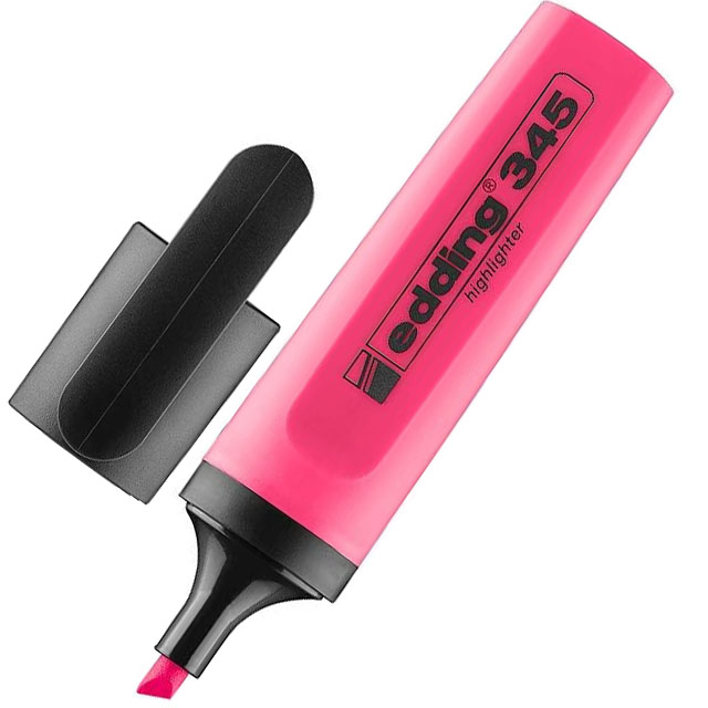 Текстовий маркер Edding 345 2-5 мм рожевий