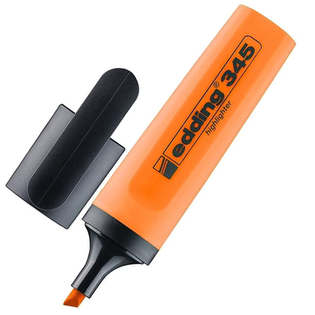 Текстовий маркер Edding 345 2-5 мм помаранчевий