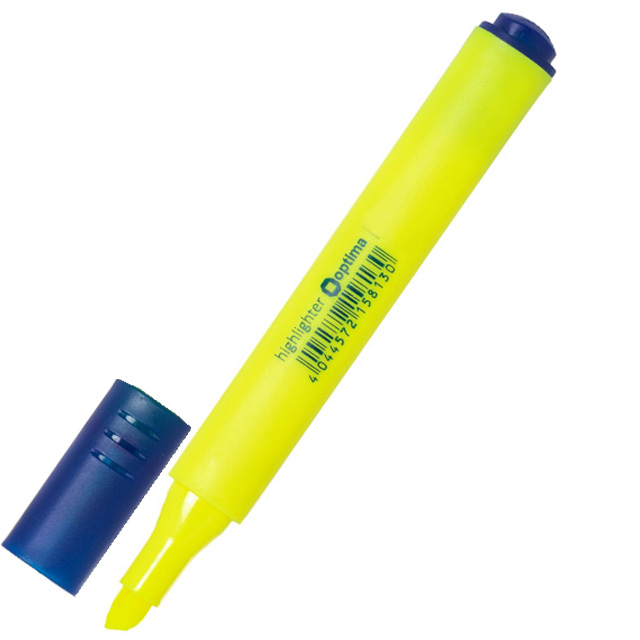 Текстовий маркер Optima 2-3 мм трикутний жовтий