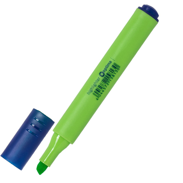 Текстовий маркер Optima 2-3 мм трикутний зелений