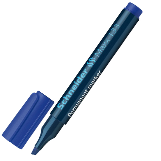 Перманентний маркер Schneider 133 1-5мм синій
