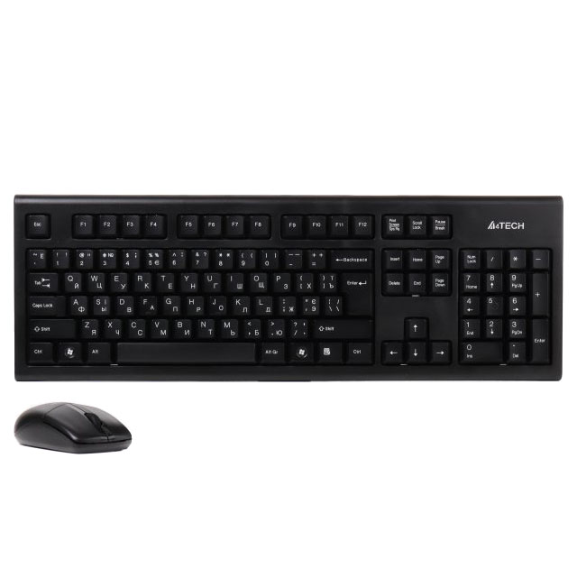 Набір бездротовий клавіатура + миша Tech 3100N V-Track чорний