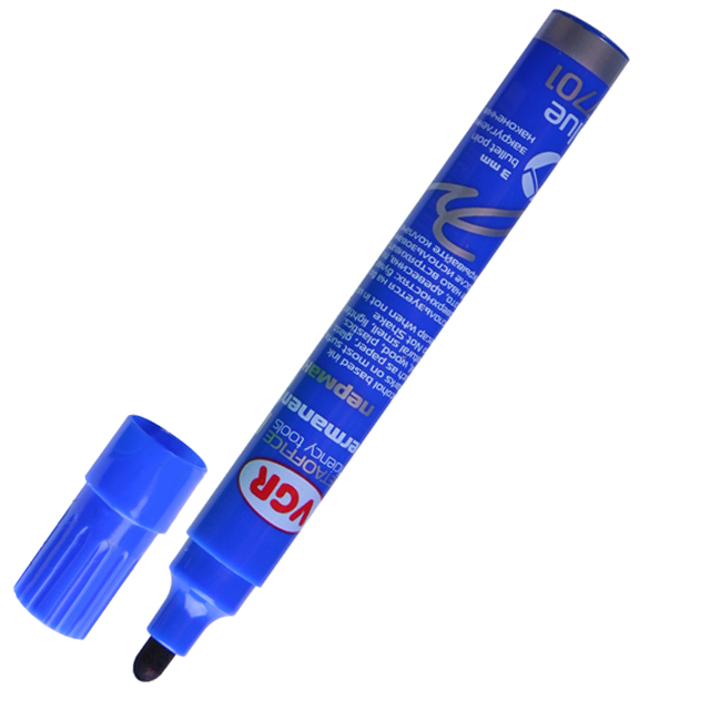 Перманентний маркер VGR Р700 3мм синій