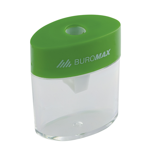 Чинка Buromax BM.4752 пластикова з контейнером асорті