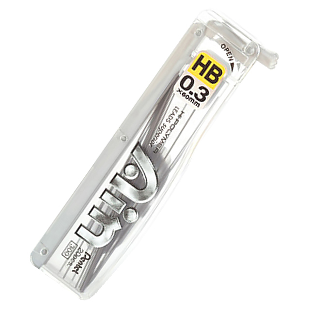 Грифелі для олівця Pentel Hi-Polymer AIN НB 0,3 мм 20 шт