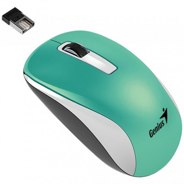 Миша комп`ютерна бездротова Genius NX-7010 WL Turquoise USB 2-х кнопкова+колесо бірюзова