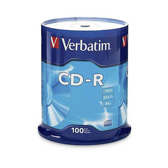 Диски CD-R Verbatim ExtraProtection 52x 700Mb 80хв туба 100шт