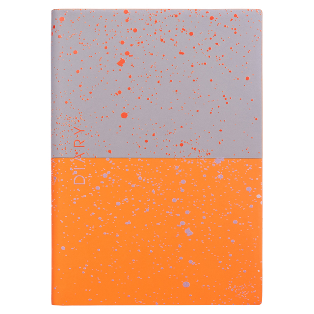 Щоденник недатований А5 Yes "Giovanni" крапочки сіро-помаранчевий з помаранчевим зрізом (5056137171064)
