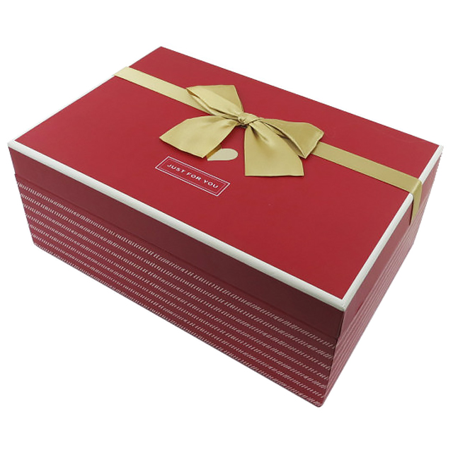 Коробка подарункова з бантом Angel Gifts 26х17,5х10 см асорті