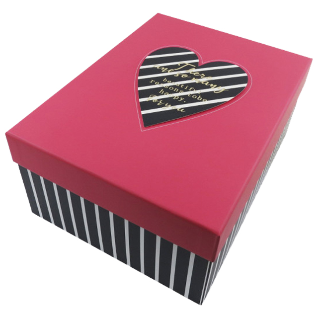 Коробка подарункова Angel Gifts "Серце" 29,5х22,5х13 см асорті