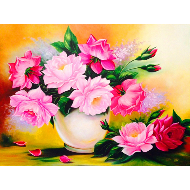 Набір для творчості VGR Акриловий живопис за номерами "Букет троянд" 40х50см