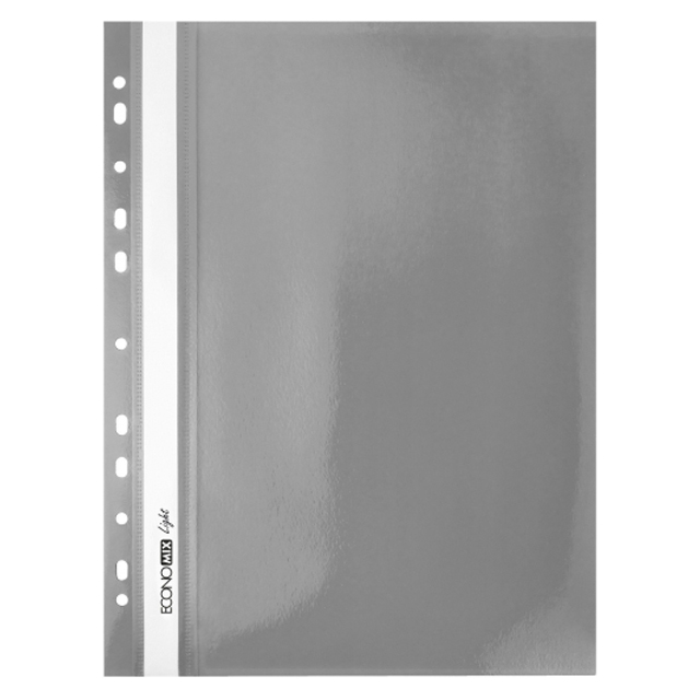 Файл з швидкозшивачем А4 EconoMix Light з перфорацією сірий