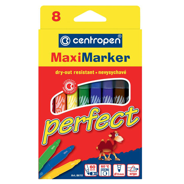 Набір фломастерів Centropen Maxi Perfect 8 шт