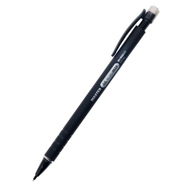 Автоматичний олівець BuroMax Master 8692 0,5мм прогумований корпус чорний