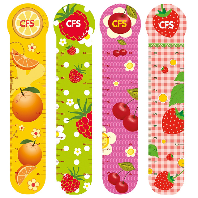 Закладки для книжок CFS "Fruits" 4 шт пластикові