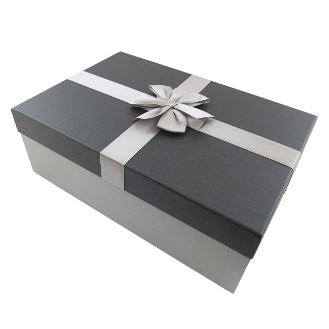Коробка подарункова з бантом Angel Gifts 35х23,5х10 см асорті