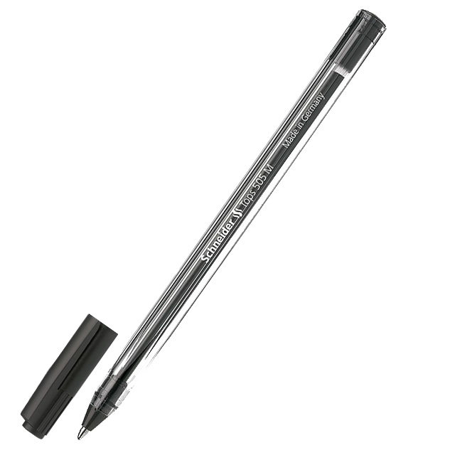 Ручка кулькова Schneider Tops 505 Cristal 0,7 мм чорна