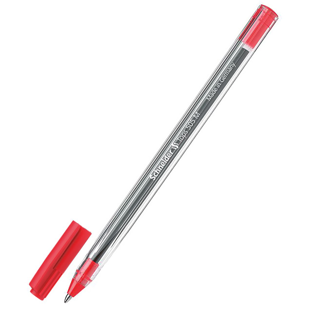 Ручка кулькова Schneider Tops 505 Cristal 0,7 мм червона
