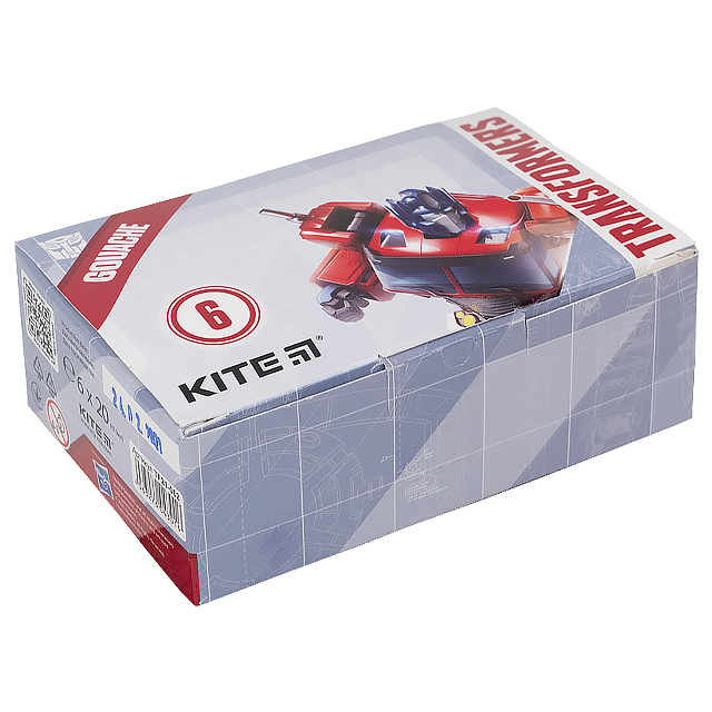 Фарби гуашеві Kite Transformers Трансформери 20мл 6 кольорів (4063276043016)