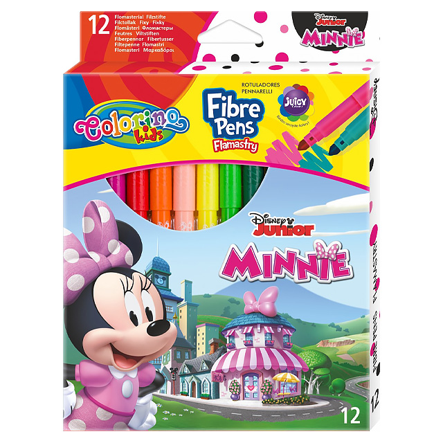 Набір фломастерів Colorino Disney "Minnie" 1-4 мм 12 шт