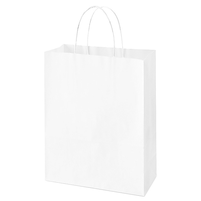 Паперовий подарунковий пакет Ecobag 500х180х390 мм білий